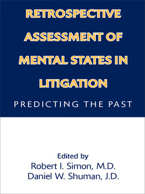 cover image of Retrospective Assessment of Mental States in Litigation